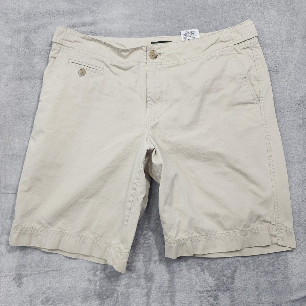 Eddie Bauer Shorts Womens 12 Beige Bermuda Twill Vashon Fit Casual Summer